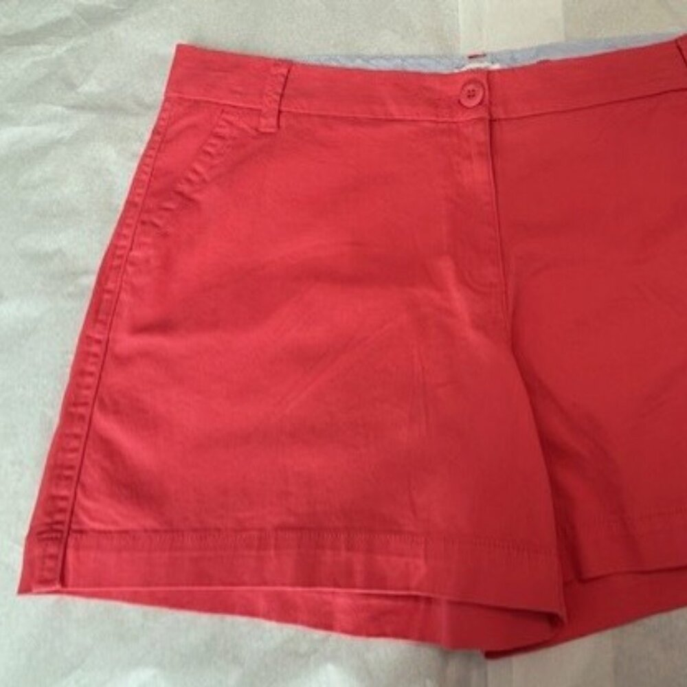 WOMEN’S SHORTS, CROWN AND IVY, CAROLINE,  SIZE 14,  CORAL